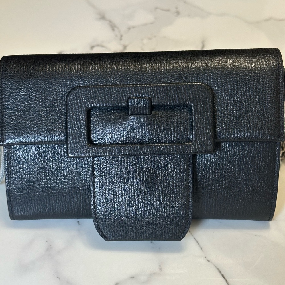 Maison Margiela black leather shoulder bag